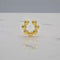Ear cuff bubble big oro 18kt placcato