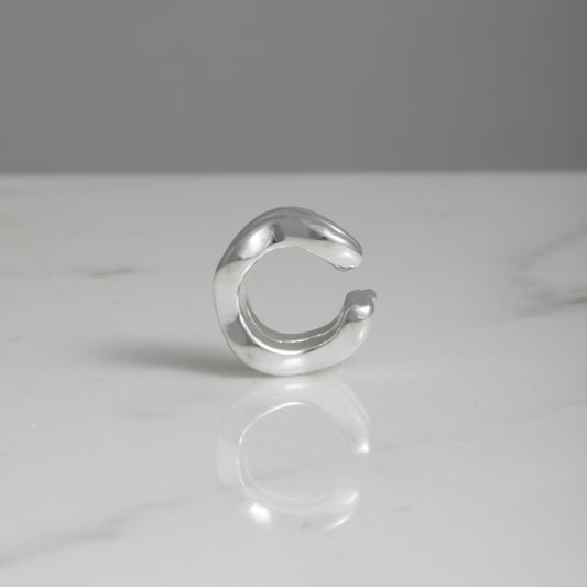 Ear cuff wave doppio argento 925