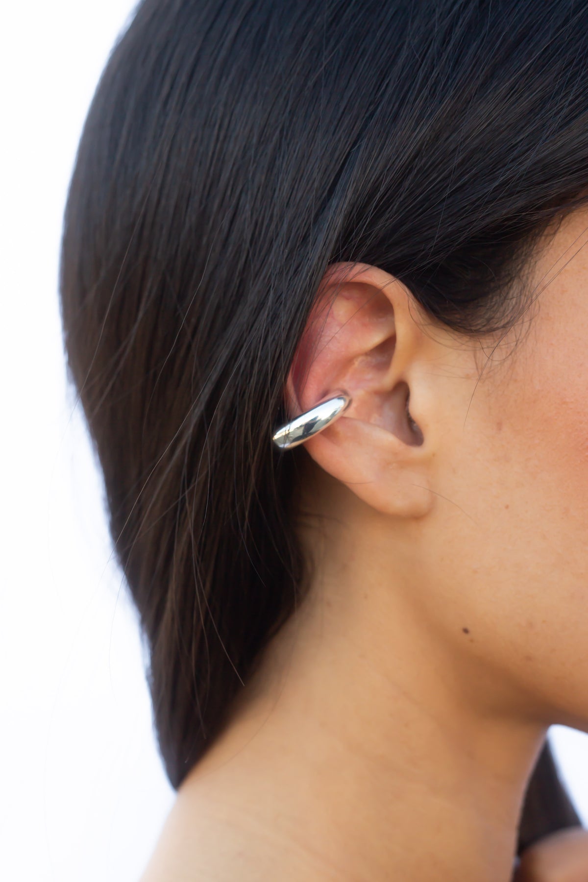 Einzelner Basic Ear Cuff aus 925er Silber