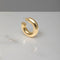 Pendientes Lirio XXL chapados en oro de 18kt
