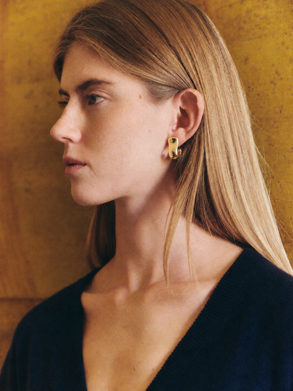 Franca 18kt gold-plated earrings