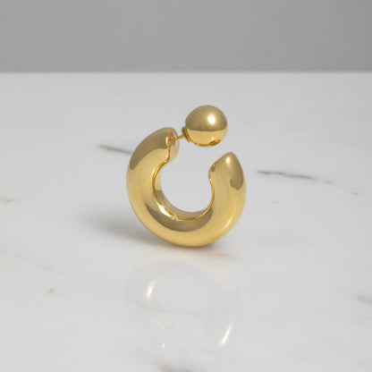 Ohrringe Eris groß, 18 kt vergoldet