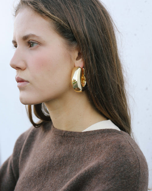 Orecchini Cipride XXL Oro 18kt placcato