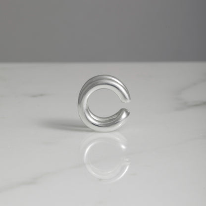 Ear cuff row doppio argento 925