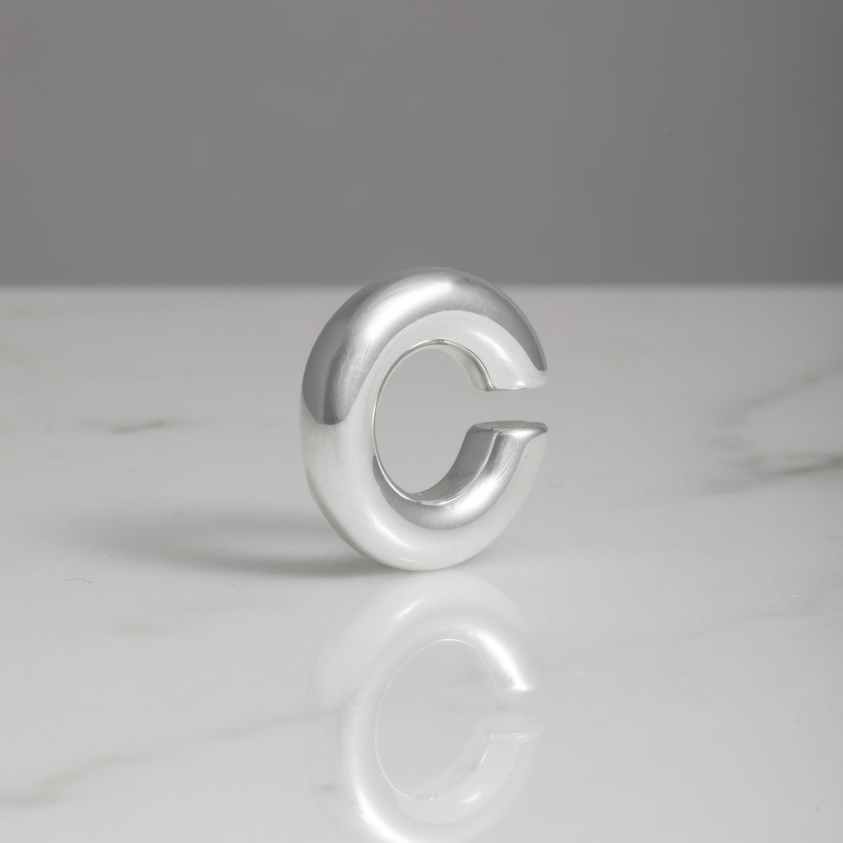 Einzelner Basic Ear Cuff aus 925er Silber