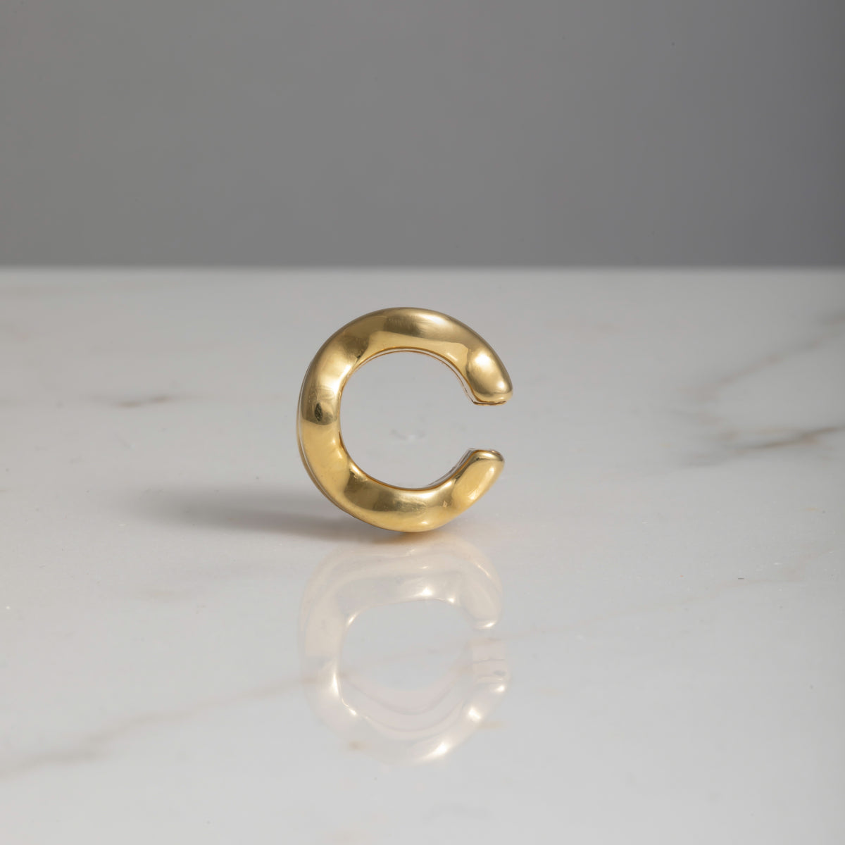 18kt gold wave ear cuff