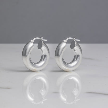 Small Lily 925 Sterling Silver Earrings