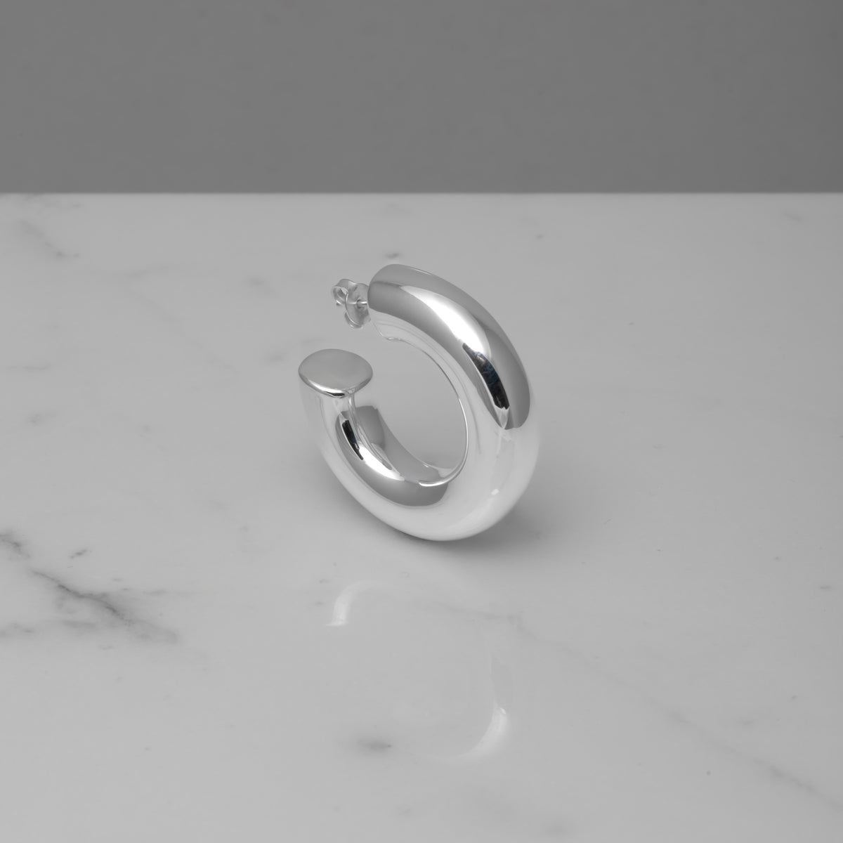Pendientes Lirio XXL plata 925