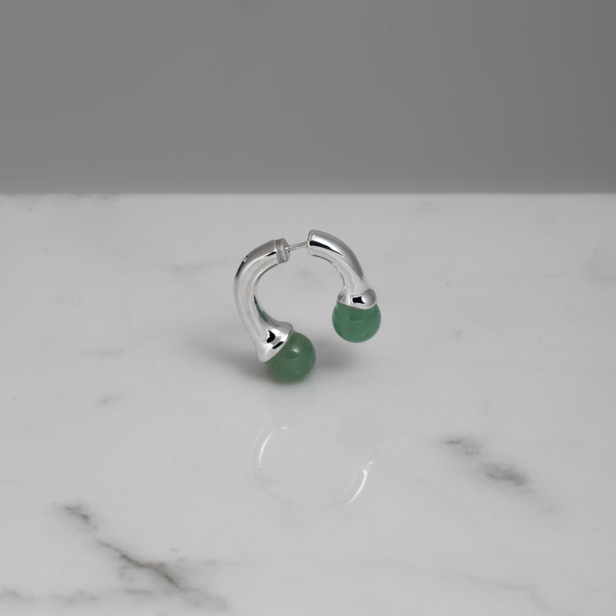 Lily 925 Sterling Silver earrings with aventurine