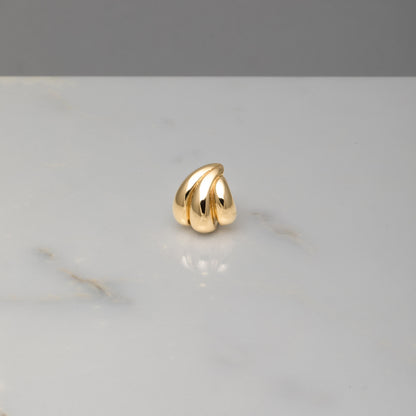 Pendientes Nura bañados en oro de 18kt
