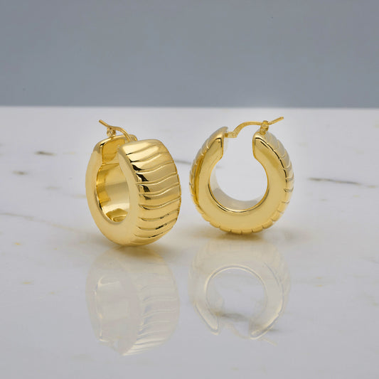 Orecchini Olga oro 18kt placcato