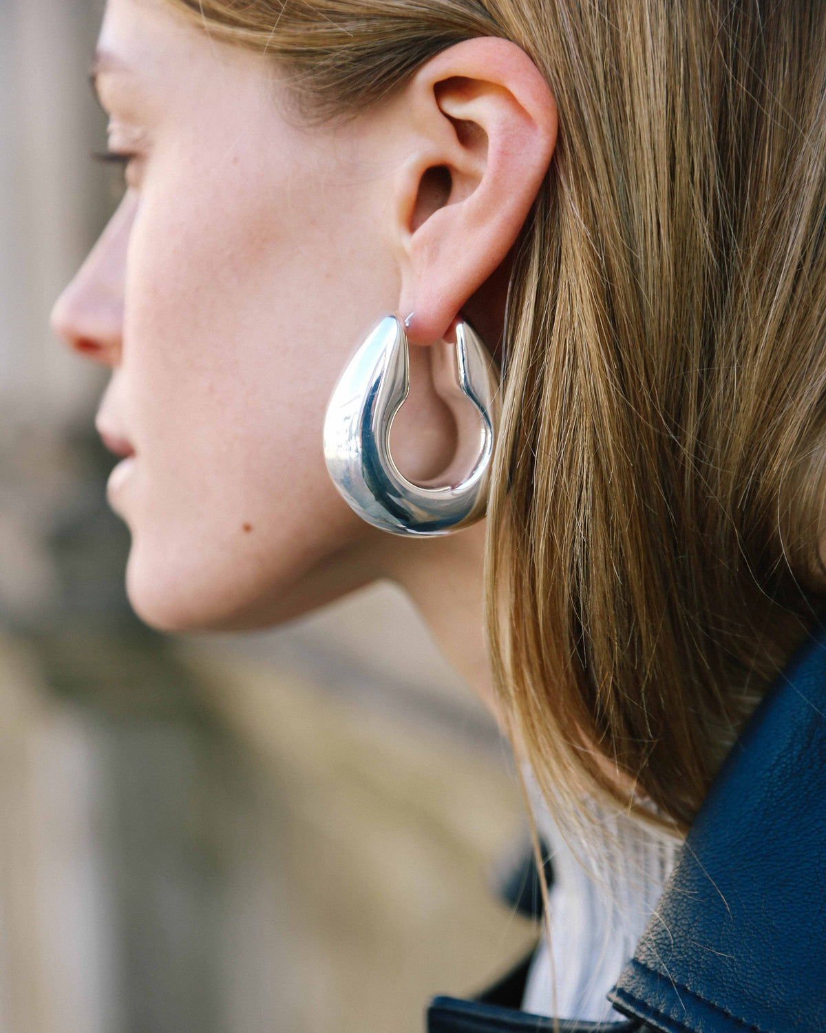Boucles d'oreilles Chypre XXL argent 925